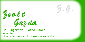 zsolt gazda business card